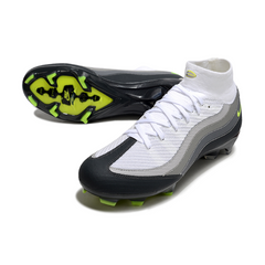 Chuteira Campo FG Nike Air Zoom Mercurial Superfly 10 Elite Pack Air Max 95 Preta e Branca Infantil