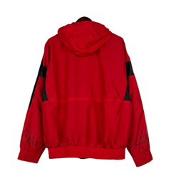 Jaqueta Corta-Vento Adidas Vermelha e Preta