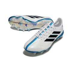 Chuteira Campo FG Adidas Copa Pure III Elite Branca e Azul