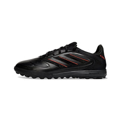 Chuteira Society TF Adidas Copa Pure III League Preta e Vermelha