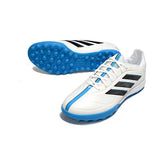 Chuteira Society TF Adidas Copa Pure III League Branca e Azul