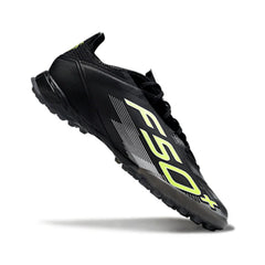 Chuteira Society TF Adidas F50 Elite Preta e Verde-Clara