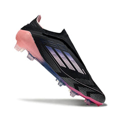 Chuteira Campo FG Adidas F50 Elite Sem Cadarço Preta e Rosa