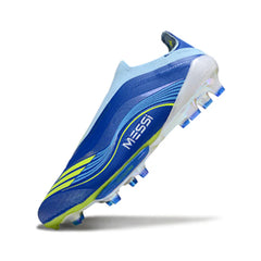 Chuteira Campo FG Adidas F50+ Elite Sem Cadarço Pack Messi Vis10n