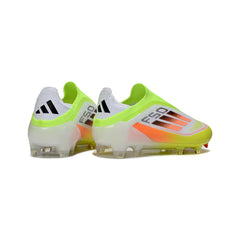 Chuteira Campo FG Adidas F50 Elite Sem Cadarço Verde e Laranja