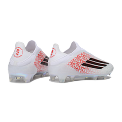 Chuteira Campo FG Adidas F50 Elite Sem Cadarço Pack Branco Lamine Yamal Infantil