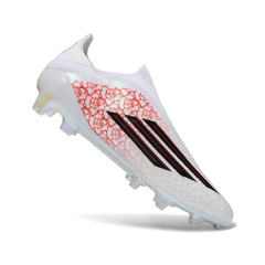 Chuteira Campo FG Adidas F50 Elite Sem Cadarço Pack Branco Lamine Yamal Infantil