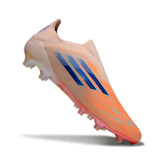Chuteira Campo FG Adidas F50 Elite Sparkfusion Sem Cadarço Pack Coral Blaze Infantil