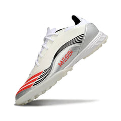 Chuteira Society TF Adidas F50 Elite Pack Messi Branca