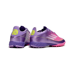 Chuteira Society TF Adidas F50 Elite Lamine Yamal Roxa