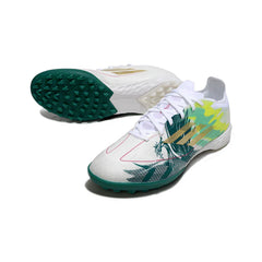 Chuteira Society TF Adidas F50 Elite Branca e Verde