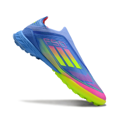 Chuteira Society TF Adidas F50 Elite Pack Celestial Victory Infantil