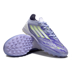 Chuteira Society TF Adidas F50 Pack Sparkfusion Radiant Blaze Infantil
