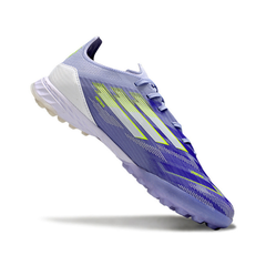 Chuteira Society TF Adidas F50 Pack Sparkfusion Radiant Blaze Infantil
