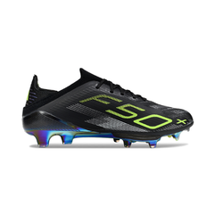 Chuteira Campo FG Adidas F50+ Elite Pack Electric Stealth Infantil