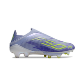 Chuteira Campo FG Adidas F50+ Elite Sem Cadarço Pack Sparkfusion Radiant Blaze Infantil
