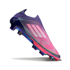 Chuteira Campo FG Adidas F50+ Elite Sem Cadarço Pack Roxo Lamine Yamal Infantil