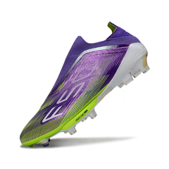 Chuteira Campo FG Adidas F50+ Elite Sem Cadarço Pack Radiant Blaze Infantil