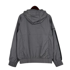 Jaqueta Corta-Vento Adidas Cinza e Preta