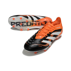 Chuteira Campo FG Adidas Predator 25 Elite Preta e Laranja
