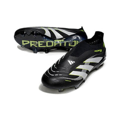 Chuteira Campo FG Adidas Predator 25 Elite Sem Cadarço Pack Preto