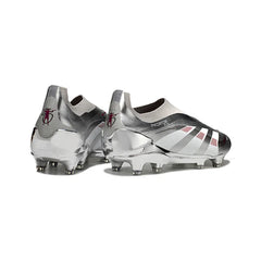 Chuteira Campo FG Adidas Predator 25 Elite Sem Cadarço Chrome