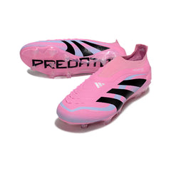 Chuteira Campo FG Adidas Predator 25 Elite Sem Cadarço Rosa-Clara