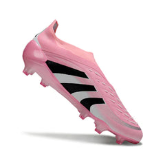 Chuteira Campo FG Adidas Predator 25 Elite Sem Cadarço Pack Rosa David Beckham