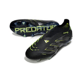 Chuteira Campo FG Adidas Predator 25 Elite Sem Cadarço Pack Stealth Electric