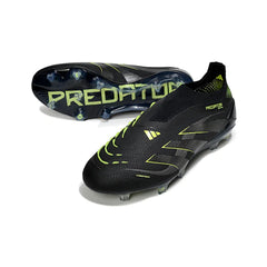 Chuteira Campo FG Adidas Predator 25 Elite Sem Cadarço Pack Stealth Electric