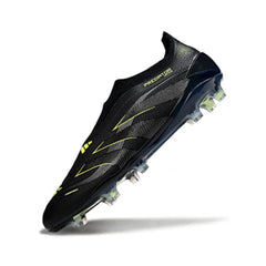 Chuteira Campo FG Adidas Predator 25 Elite Sem Cadarço Pack Stealth Electric