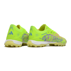 Chuteira Society TF Adidas Predator 25 Elite Mystic Victory Pack Infantil