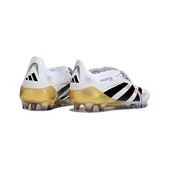 Chuteira Campo Sintético AG Adidas Predator 25 Elite Com Língua Preta e Branca