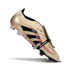 Chuteira Campo FG Adidas Predator 25 Elite Com Língua Bronze