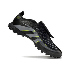 Chuteira Society TF Adidas Predator 25 Elite Com Língua Pack Electric Stealth Turf Infantil