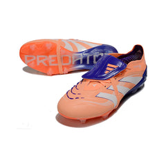 Chuteira Campo FG Adidas Predator 25 Elite Com Língua Laranja