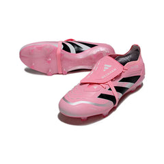Chuteira Campo FG Adidas Predator 25 Elite Com Língua Pack Rosa David Beckham
