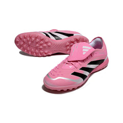 Chuteira Society TF Adidas Predator 25 Elite Com Língua Pack Rosa David Beckham