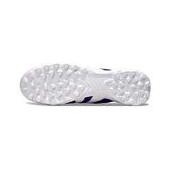 Chuteira Society TF Adidas Predator 25 Elite Com Língua Azul e Vermelha Infantil
