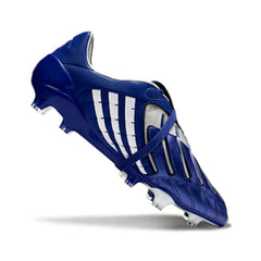 Chuteira Campo FG Adidas Predator Accelerator Elite Azul e Branca
