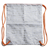 Silver and Orange Nike Soccer Cleat Bag