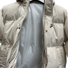 Jaqueta Puffer Nike Bege