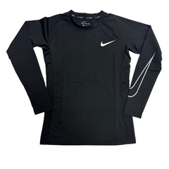 Camiseta de Manga Longa Nike Preta