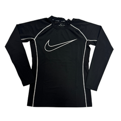 Camiseta negra de manga larga Nike