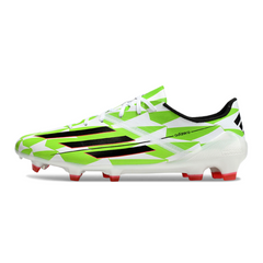 Chuteira Campo Adidas F50 Adizero FG Branco e Verde