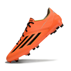 Chuteira Campo FG Adidas F50 Adizero Laranja e Preta