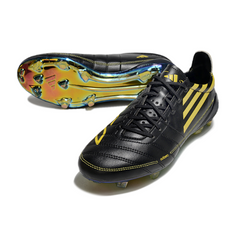 Chuteira Campo FG Adidas F50 Adizero Preta e Amarela