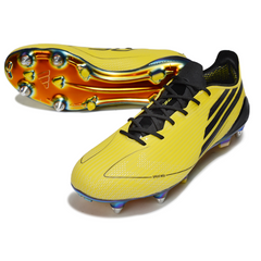 Chuteira Campo Adidas F50 Elite SG Trava Mista Amarela e Preta