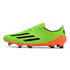 Chuteira Campo FG Adidas F50 Adizero Verde e Laranja