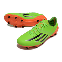 Chuteira Campo FG Adidas F50 Adizero Verde e Laranja